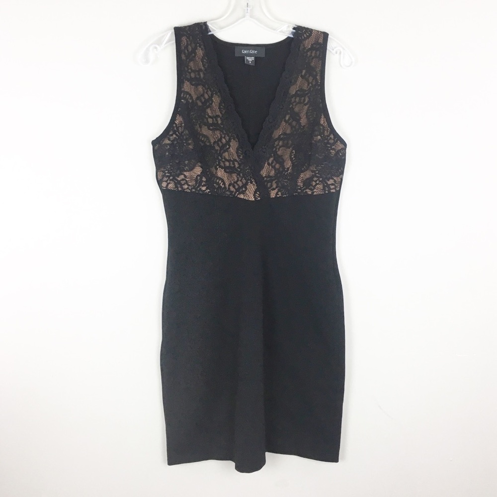 Karen Kane | Sleeveless Black Lacy Dress - E93